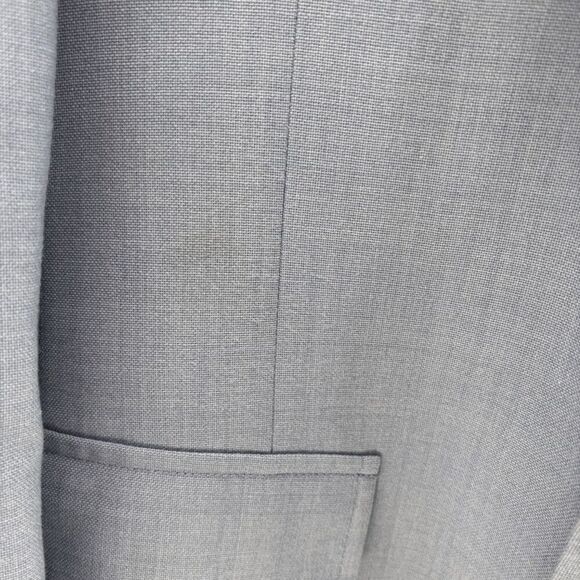 Vintage Union Made Lands End 41R Blazer Sky Blue Polyester Wool Blend READ - Picture 2 of 9